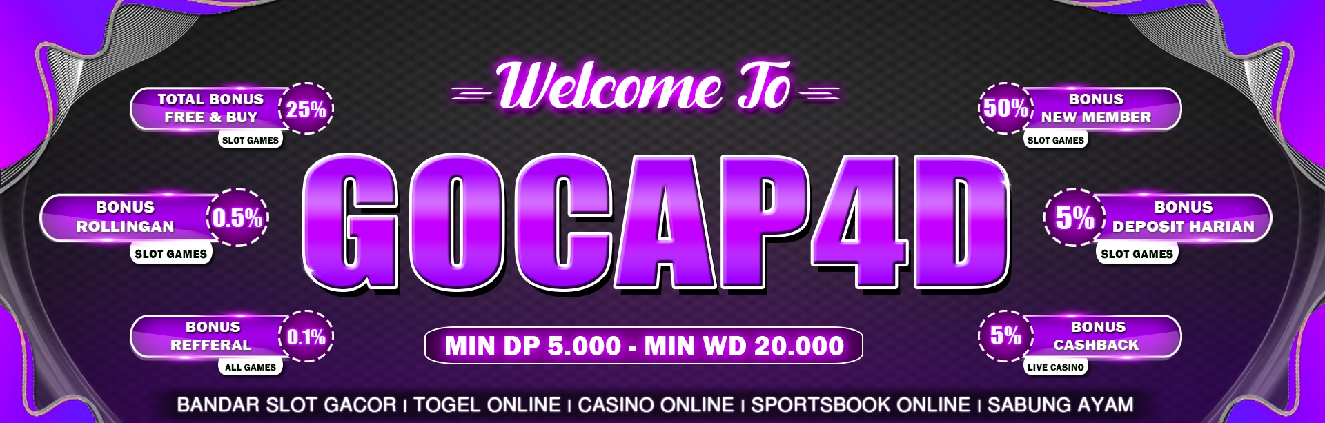 SELAMAT DATANG DI GOCAP4D