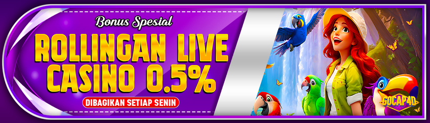 BONUS ROLLINGAN LIVE CASINO 0.5%